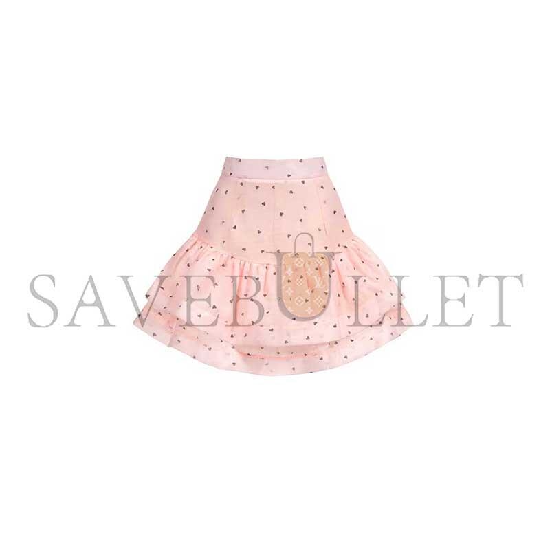 BELLA BARNETT SAHARA RUFFLEDE DOT PRINTED BOWKNOT TOP AND SKIRT TWO-PIECE SET 